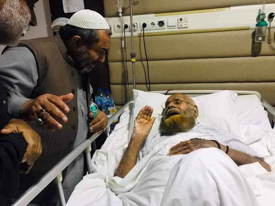 اسلامی تحریک کے رہنما علامہ عارف حسین واحدی کی آیت اللہ محمد حسین نجفی کی عیادت