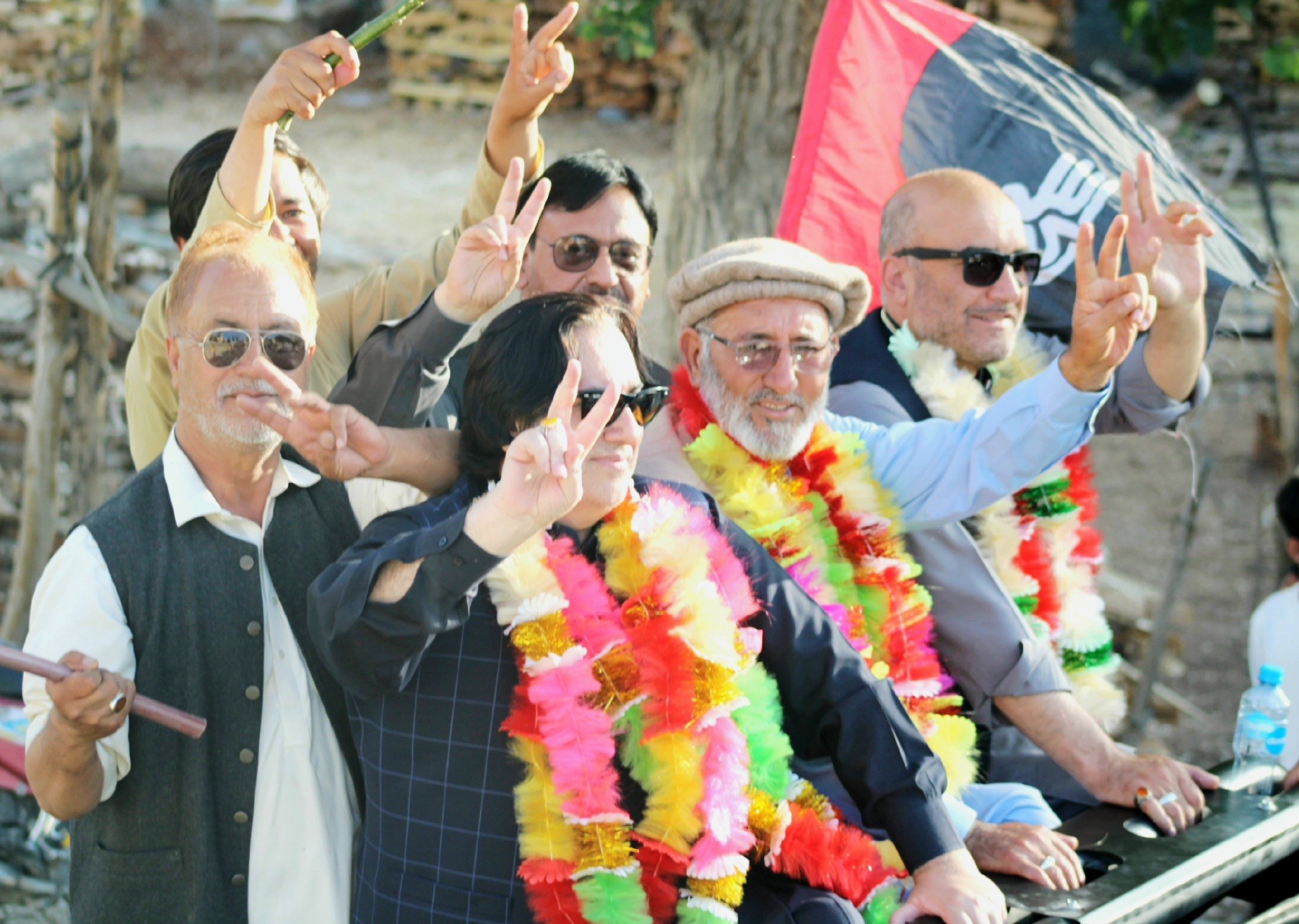 سکردو میں اسلامی تحریک پاکستان اور استحکام پاکستان پارٹی کی مشترکہ انتخابی ریلی